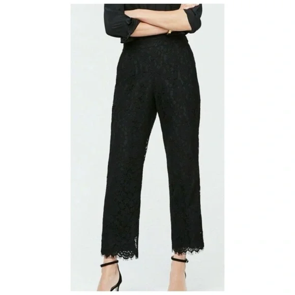 J Crew Peyton Black Lace Pants - Picture 3 of 10